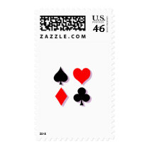 Card Suits Postage Stamp