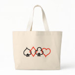 Card Symbols  Intertwined Canvas Bag