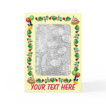 Card Template - Birthday Border by pawtraitart Card Template - Birthday Border