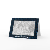 Card Template - Blue Starburst Border