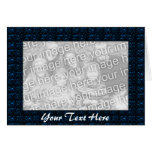 Card Template - Blue Starburst Border