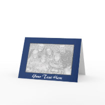 Card Template - Blue Stripes