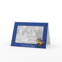 Card Template - Christmas Bird by pawtraitart Card Template - Christmas Bird