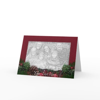 Card Template - Christmas Border by pawtraitart