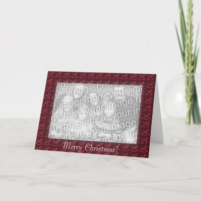 Card Template - Christmas Mosaic Design