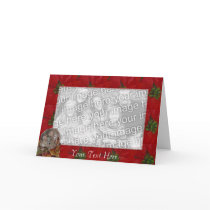 Card Template - Christmas Mouse by pawtraitart Card Template - Christmas Mouse