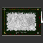 Card Template - Christmas Pine & Bows cards