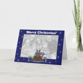 Card Template - Christmas Reindeer card