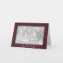 Card Template - Cranberry Red Mosaic Tile