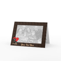 Card Template - Dachshund Heart by pawtraitart Card Template - Dachshund Heart