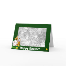 Card Template - Easter Bunny (green border) by pawtraitart Card Template - Easter Bunny (green border)