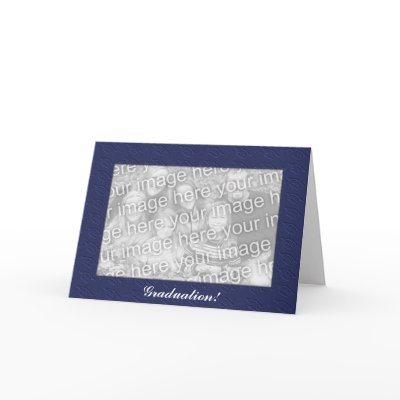 Card Template - Graduation! (blue) by pawtraitart