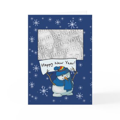 Card Template - Happy New Year! by pawtraitart