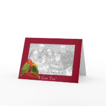 Card Template - I Love You by pawtraitart Card Template - I Love You