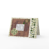 Card Template-Irish Luck, Insert Photo card