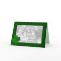 Card Template - Luck of the Irish Shamrock by pawtraitart Card Template - Luck of the Irish Shamrock