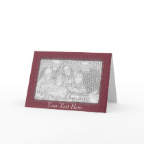 Card Template - Mauve Mosaic Border by pawtraitart Card Template - Mauve Mosaic Border