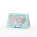 Card Template - Snowflake Border by pawtraitart Card Template - Snowflake Border