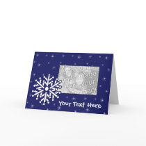 Card Template - Snowflakes by pawtraitart Card Template - Snowflakes