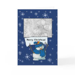 Card Template - Snowman Merry Christmas!