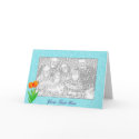 Card Template - Spring Tulips by pawtraitart Card Template - Spring Tulips