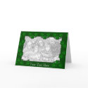 Card Template - St. Patrick's Day Four Leaf Clover by pawtraitart Card Template - St. Patrick's Day Four Leaf Clover