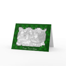 Card Template - St. Patrick's Day Four Leaf Clover by pawtraitart Card Template - St. Patrick's Day Four Leaf Clover