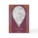 Card Template - Teardrop Tile Border