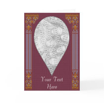 Card Template - Teardrop Tile Border by pawtraitart Card Template - Teardrop Tile Border
