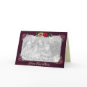 Card Template - Vintage Flowers by pawtraitart Card Template - Vintage Flowers