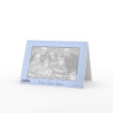 Card Template - WEDDING BLUE LACE by pawtraitart Card Template - WEDDING BLUE LACE