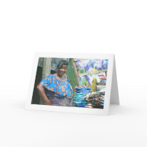 Card, "The Abidjan Shoe Lady"
