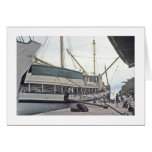 Card, the Dock at Huahine, French Polynesia