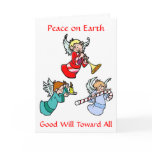 Card: Three Christmas Angels