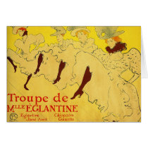 Card: Toulouse-Lautrec - Dance Troupe by VintageCabaret Card: Toulouse-Lautrec - Dance Troupe