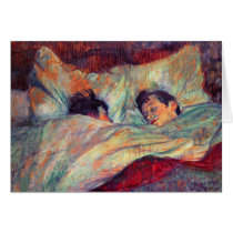 Card: Toulouse-Lautrec - In Bed by VintageCabaret Card: Toulouse-Lautrec - In Bed