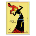 Card: Toulouse Lautrec - Jane Avril by VintageCabaret Card: Toulouse Lautrec - Jane Avril
