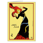 Card: Toulouse Lautrec - Jane Avril