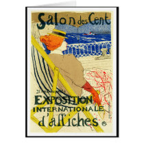 Card: Toulouse Lautrec - Salon des Cent by VintageCabaret Card: Toulouse Lautrec - Salon des Cent