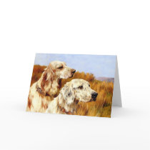 Card:  Two Setters by Arthur Wardle