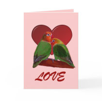 Card - Valentine's Day Lovebirds