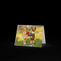 Card - Valentine's Love Little Boy Girl Heart cards