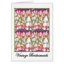 Card: Vintage Bridesmaids Modernized