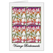 Card: Vintage Bridesmaids Modernized