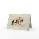 Card-Vintage Christmas Cats Dogs Dancing by forbes1954 Card-Vintage Christmas Cats Dogs Dancing
