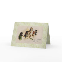 Card-Vintage Christmas Cats Dogs Dancing by forbes1954 Card-Vintage Christmas Cats Dogs Dancing