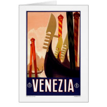 Card-Vintage Venezia, Italy, Advertisment by forbes1954 Card-Vintage Venezia, Italy, Advertisment