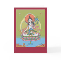 CARD White Tara - with explanation and mantra