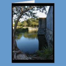Card with peaceful setting cards