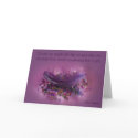 Card with Quote - Purple Fairys Feather card